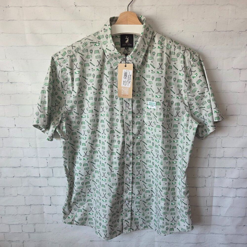 Jack & Sage Nodak Hockey Camp Shirt Mens Size XL North Dakota Sioux Shop NEW - Picture 2 of 8